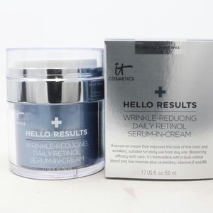 HELLO RESULTS BNIB
WRINKLE-REDUCING
DAILY RETINOL SERUM-IN-CREAM 50 ml